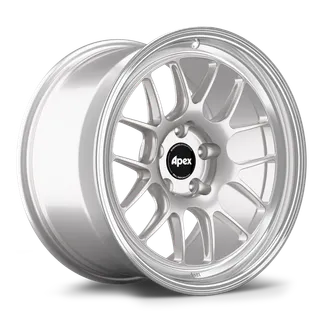 Apex ML-7RT Wheel 18x9.5 ET22 (5x120 / 72.56) - Machined Lip - Race Silver
